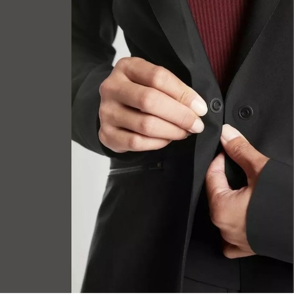ATHLETA Interstellar Blazer Black Stretch NWT - Picture 3 of 5